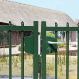 Palisade gate locks